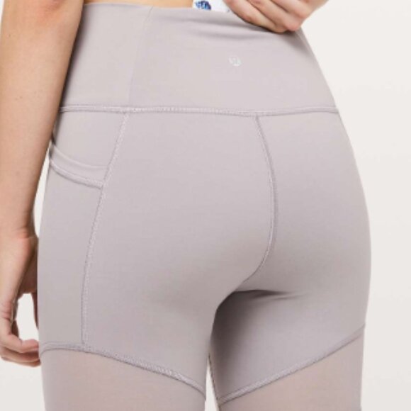 LULULEMON Forget the Sweat Tight Leggings 25" Dark Chrome Size 8 - Picture 6 of 11
